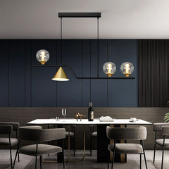 HEIKESZ Nordic Three Head Chandelier Modern Dining Table Lamp Creative Luxury Bar Counter Light
