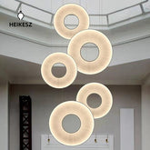 Minimalist Circle Ceiling Light Modern Living Room Lamp Postmodern Design Creative Art Decor for Bedroom Showroom