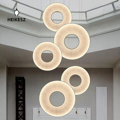 Minimalist Circle Ceiling Light Modern Living Room Lamp Postmodern Design Creative Art Decor for Bedroom Showroom