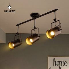 HEIKESZ Industrial Fengke Restaurant and Cafe Background Wall Ceiling Light Bar Retro Clothing Store Open-Mounted Bar Spotlight LED Light for Bedroom Night Aestitic Room Lamp