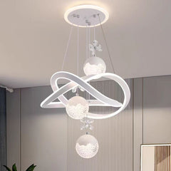 HEIKESZ Modern Creative Luxury Crystal Chandelier LED Ceiling Light for Dining Room Bedroom Living Room Zhongshan Lighting