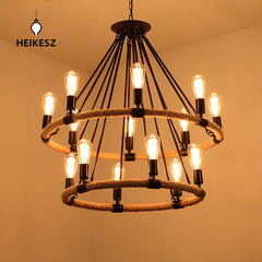 HEIKESZ LOFT Industrial Style Ceiling Lamp Living Room Dining Room Coffee Shop Bar Counter Internet Bar Clothing Store Decoration Vintage Lamps LED Light for Bedroom Night Aestitic Room Lamp