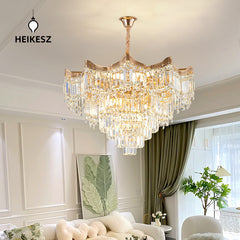 HEIKESZ New French Chandelier Crystal Ceiling Light for Dining Room Living Room Hall Hotel Wedding Luxury Villa Lighting Manufacturer