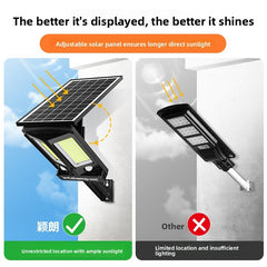 HEIKESZ Solar Motion Sensor Light Outdoor Waterproof LED Wall Lamp Auto On at Night for Garden Yard Pathway