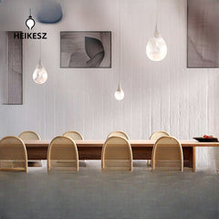HEIKESZ French Restaurant Chandelier Cloud Marble Light Wabi Sabi Minimalist Creative Bedside Lamp Bar Design Showroom Lighting