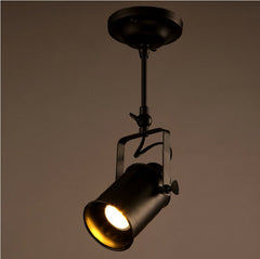 HEIKESZ American Industrial Retro Spotlight Chandelier Wall Light Bulb Bar Personality Clothing Store Open-Mounted Long Brush Holder LED Spotlight american style retro outdoor indoor retro bedroom lamp american-style Industrial wind