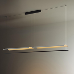 HEIKESZ Modern Chandelier Minimalist Design LED Ceiling Light for Restaurant Bar Living Room Bedroom Kitchen Island Hanging Lamp