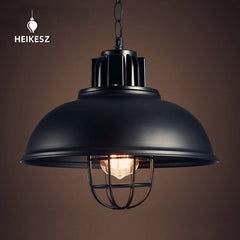 HEIKESZ American Retro Industrial Style Bar Counter Chandelier Loft Creative Restaurant Cafe Internet Coffee Iron Pot Cover Chandelier american style retro outdoor indoor retro bedroom lamp american-style Industrial wind