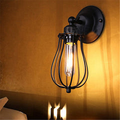 HEIKESZ American Country Industrial Wind Ceiling Lamp Simple Retro Wall Lamp Restaurant Bar Club Ceiling Wall Lamp Dual-Use Lamps LED Light for Bedroom Night Aesthetic Room Lamp