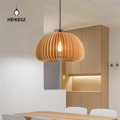 HEIKESZ Nordic Japanese chandelier simple retro study bedroom restaurant hotel famous Internet celebrity pumpkin small chandelier lamps for living room lights lighting for living roomChandelier, restaurant light, living room light