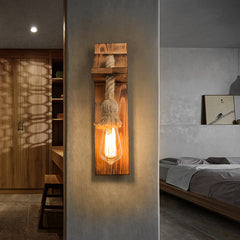 HEIKESZ 【One-year warranty, free shipping】American Retro Wooden Wall Lamp Restaurant Coffee Shop Bar Lamp Industrial Style Aisle Corridor Creative Decorative Lamp