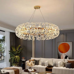 HEIKESZ Nordic creative dandelion chandelier clothing store Internet celebrity crystal lamps bedroom lights bar lights luxury restaurant lamp lighting fixtures for celling lights