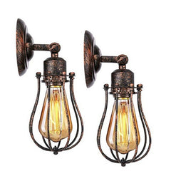 HEIKESZ American Country Industrial Wind Ceiling Lamp Simple Retro Wall Lamp Restaurant Bar Club Ceiling Wall Lamp Dual-Use Lamps LED Light for Bedroom Night Aesthetic Room Lamp