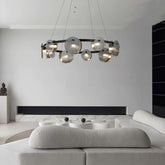HEIKESZ Italian Minimalist Chandelier Modern Living Room Light Nordic Home Style Magnificent Bedroom Lamp