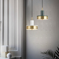 HEIKESZ Nordic Minimalist Marble Droplight LED Single-Head Lighting for Bedroom Restaurant Bar Living Room Designer Light Fixtures