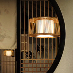 HEIKESZ South East Asia B & B Round Bamboo Japanese Zen Tatami Living Room Bedroom Dining Table Bar Chandelier lamp light fixtures for celling lights
