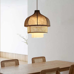 HEIKESZ Japanese-style wabi - **** wind restaurant vine art chandelier new Chinese-style hotel homestay dining tea room zen private room cloth art lamp light fixtures for celling light