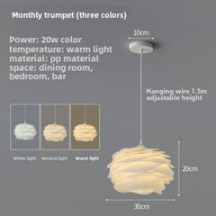 HEIKESZ Nordic Modern Minimalist Creative Flower Internet Celebrity Clothing Store Ins Girl Cozy Restaurant Bedroom Pine Ceiling Light