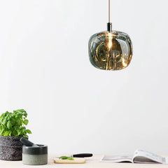 HEIKESZ Nordic Crystal Apple Chandelier Luxury Small Droplight Creative Design for Bedside Restaurant Bar