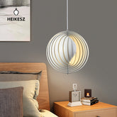 HEIKESZ Nordic simple restaurant bar chandelier modern designer creative living room bedroom model room moon rotating lamp light fixtures for celling light