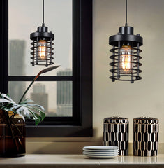 HEIKESZ 【One-year warranty, free shipping】Retro Industrial Style Chandelier American Loft Restaurant Coffee Shop Creative Iron Cage Bar Aisle Hallway Chandelier
