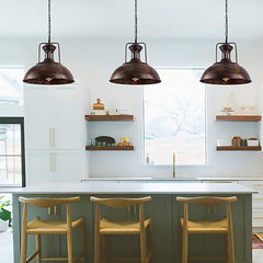 HEIKESZ Industrial Vintage Ceiling Light Iron Material for Restaurant Cafe Home Decoration Cross Border Lighting