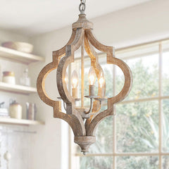 Vintage Wooden Ceiling Light American Country Style Cross Border Supply for Living Room Dining Room Bedroom Hallway Creative Design