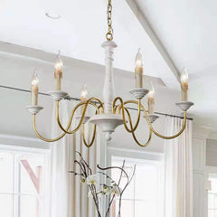 Vintage Wooden Ceiling Light Creative American Country French Cottage Style Simple Pendant Lamp for Living Room Dining Bedroom Homestay