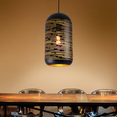 HEIKESZ Nordic Loft Retro Vintage Cafe Bar Pendant Light Wrought Iron Single Head Industrial Rustic Ceiling Lamp for Restaurant