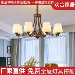 HEIKESZ Vintage American Ceiling Light Iron Art Rustic Simple Living Room Bedroom Dining Room Modern Minimalist Zhongshan Lighting Wholesale