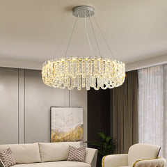 HEIKESZ Luxury Ceiling Light Nordic Crystal Chandelier Modern Minimalist Living Room Dining Lamp High End Hotel Lobby Decoration Main Light