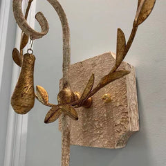 Vintage Wooden Wall Light Rustic French Country Sconce for Living Room Bedroom Dining Hallway Decoration