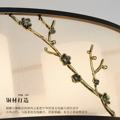 HEIKESZ Modern Chinese Style Ceiling Light Simple Zen Living Room Bedroom Dining Round Study Tea Room Lighting Fixture