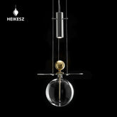 HEIKESZ Post-Modern Glass Chandelier Creative Designer Lighting for Living Room Dining Bedroom Bar Kitchen Island