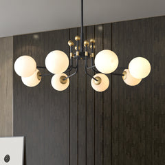 HEIKESZ Nordic Modern Glass Pendant Light Creative Living Room Bedroom Study Dining Room Ceiling Lamp Designer Lighting