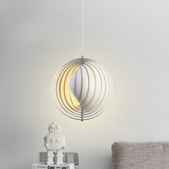 HEIKESZ Nordic simple restaurant bar chandelier modern designer creative living room bedroom model room moon rotating lamp light fixtures for celling light
