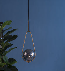 HEIKESZ Postmodern simple bedroom bedside lamp single chandelier designer Nordic personality bar restaurant glass ball chandelier lamp light fixtures for celling lights