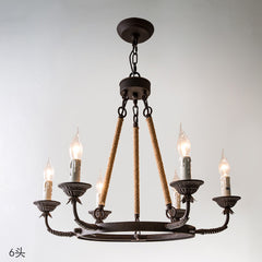 HEIKESZ American retro chandelier personality nostalgic villa guest restaurant bar clothing store decorative industrial wind chandelier