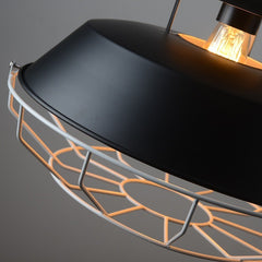 HEIKESZ American Retro Coffee Shop Bar Lamp Industrial Nordic Loft Pot Cover Balcony Restaurant Bar Iron Fishing Line Lamps