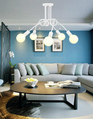 HEIKESZ Creative American Wrought Iron Restaurant Chandelier Retro LOFT Industrial Style Chandelier Simple Led Dining Lamp american style retro outdoor indoor retro bedroom lamp american-style Industrial wind