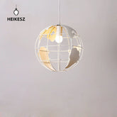 HEIKESZ Creative Earth Instrument LED Chandelier Retro LOFT Industrial Style American Iron Living Room Art Dining Room Chandelier american style retro outdoor indoor retro bedroom lamp american-style Industrial wind