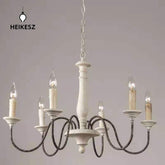 Vintage Wooden Ceiling Light Creative American Country French Cottage Style Simple Pendant Lamp for Living Room Dining Bedroom Homestay