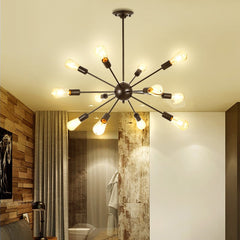 HEIKESZ Creative Satellite Chandelier Retro Industrial Style Restaurant Coffee Shop Living Room Bar Internet Coffee Leisure Bar Snack Bar Chandelier LED Light for Bedroom Night Aesthetic Room Lamp