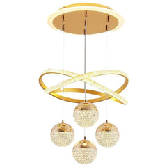 HEIKESZ Modern simple dining room led bedroom stairwell creative chandelier light luxury living room high sense household lamp light fixtures for celling lighting