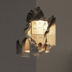 Notre Dame Night Light Bedside Corridor Aisle Gypsum Lamp Embedded Corner Corner Embedded Wall Lamp B & B Ambience Light