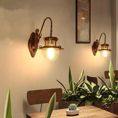 HEIKESZ Cross-Border American Retro Industrial Guest Restaurant Studio Aisle Corridor Tea Room Milk Tea Coffee Shop Bar Counter Wall Lamp LED Light for Bedroom Night Aesthetic Room Lamp