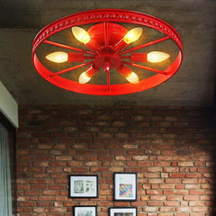 HEIKESZ Industrial Vintage Ceiling Light American Style Iron Pipe Creative Living Room Dining Room Lighting Fixture