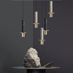 HEIKESZ Nordic Luxury Marble Chandelier Modern Minimalist Ceiling Light for Living Room Bedroom Restaurant Bar