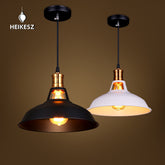 HEIKESZ Retro Industrial Style Lampshade Chandelier Living Room Bar Dining Table Lamp Creative Pot Cover Milk Tea Cake Hot Pot Restaurant Small Droplight LED Light for Bedroom Night Aesthetic Room Lamp