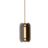 HEIKESZ Nordic Minimalist Ins Long Glass Single Head Small Droplight Modern Luxury Smoky Gray Vintage Dining Table Lamp